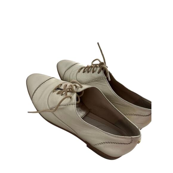 Cole Haan Gold Leather Oxford Flats Size 9 - Picture 8 of 8